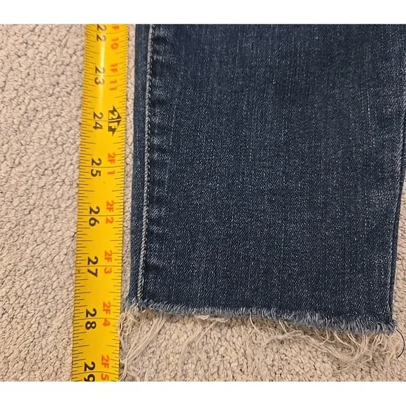 Good American Women's 4/27 Dark Wash Good Legs Stretch Denim Jeans - Picture 4 of 13